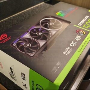 ASUS Rog Graphics Card  5090 with Black and Silver Design